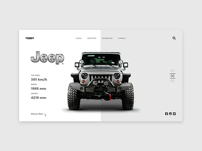 jeep landing page animation color design designs dribbble ecommerce flat free graphic design home icon identity illustrator jeep landing page logo typography vector web website
