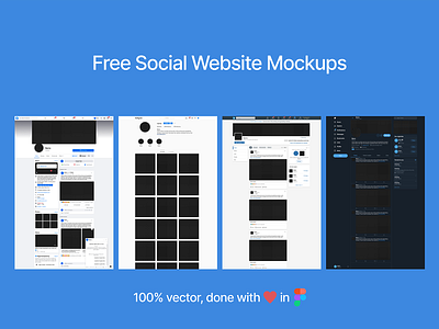 Free Figma File - Social Websites