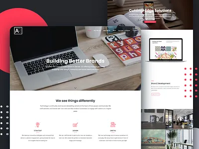 AR Digital Design | Landing Page agency design homepage landing page responsive ui ux web design website