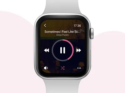 Daily UI 09 Music Player apple apple watch daily dailyui music music app music player ui watch watches