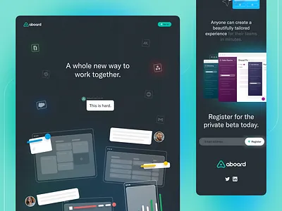 Aboard Web Design figma ui web design