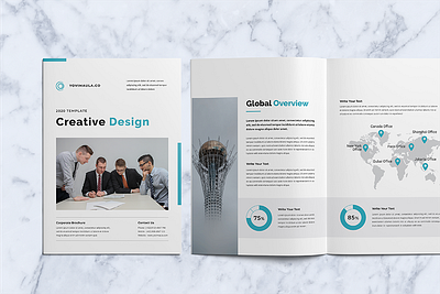 Business Brochure Vol. 1 agency annual report book branding brochure brochure layout business clean company profile corporate identity indesign infographic print template project promotion proposal report review