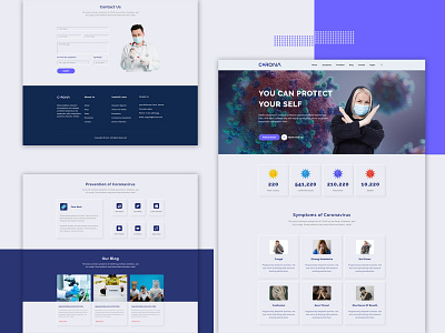 Corona virus landing page app concept corona corona render coronavirus covid 19 covid 19 corona covid19 homepage icon landingpage ui uidesign uxdesign website concept websites xd template