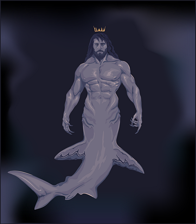 Shark King mermay coreldraw king mermay shark