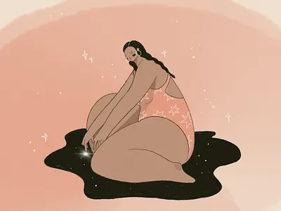 La salida. art bodys digital art drawing feminism girls illustration ilustración nature procreate