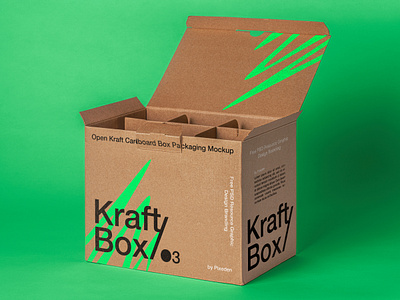 Free Kraft Psd Cardboard Box Mockup box mockup cardboard box mockup kraft mockup