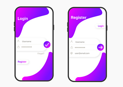 Login Ui app branding design phone ui ux web