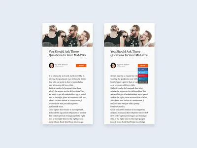Daily UI 10 Social Share button daily dailyui design mobile mobile app design share share button social social media social network social share social share button socialmedia ui