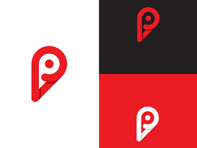 "P" Pin artwork creative digital graphic design illustration logo logo design p pin