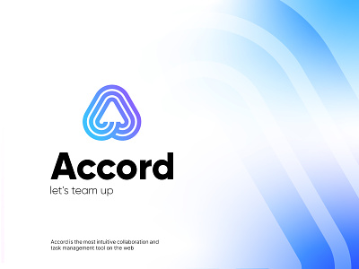 Accord a accord collaboration design lettermark logo logodesign mark minimal monogram symbol team ui