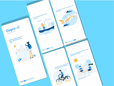 Dygna - Stress Free App apps design design figma figmadesign minimal mobile app mobile ui onboard onboarding screen ui uidesign user experience user interface user interface design userinterface ux uxuidesign