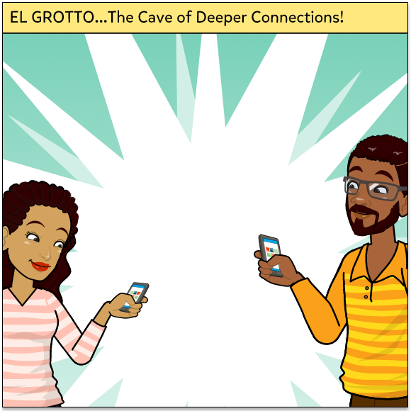 Example of Storyboarding - El Grotto App