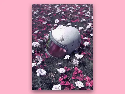 Serenitatem art c4d cinema 4d cinema4d design draft flower octane octane render octanerender photoshop poster poster design