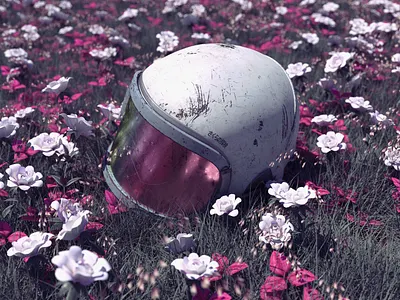 Serenitatem art c4d cinema 4d cinema4d design draft flower octane octane render octanerender photoshop poster poster design