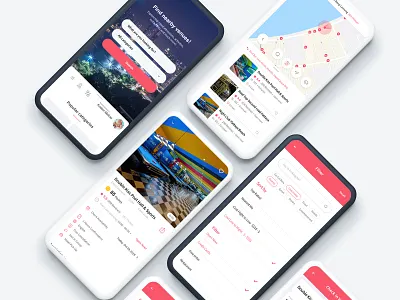 ETA Venues Mobile Application app design booking categories interface location mobile application mobile design payment point qrcode search bar services ui ux design venue venue app