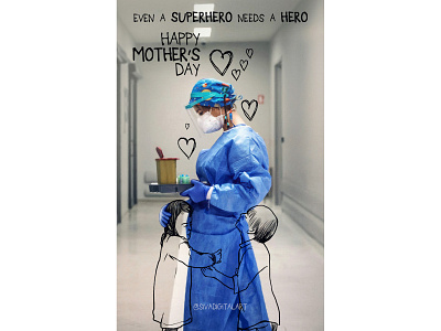 Happy Mother's day art coronavirus covid19 digitalart doctor doodle doodles drawing illustration mother motherhood mothers day mothersday nurse sivadigitalart