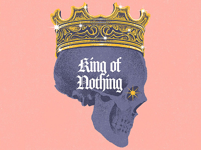 KING OF NOTHING aesthetic cartoon cd cover design graphic design illustration lofi retro vapor wave vector vinyl