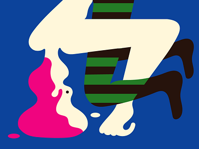 Melting head bucket graphic design illo illustrations stefano marra vector illustrations