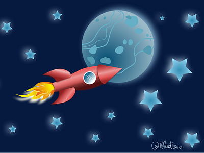 Vector rocket science digital illustration illustration vector vector illustration vectornator