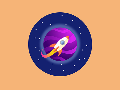 Rocket Illustration astronaut graphic illustration planet rocket space spaceship vector