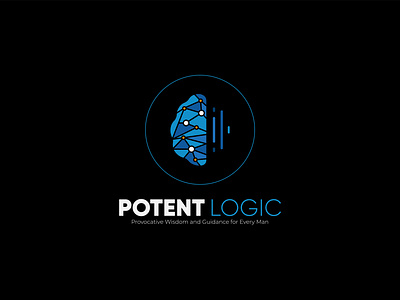 Potent Logic | Logo & Banner banner banner design brain logo branding logo design channel art clean banner clean logo creative logo design design graphic design logo logo banner logo design potent logic potent logic banner potent logic logo social media banner web banner youtube channel art yt banner