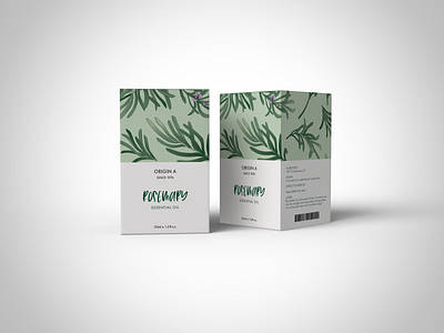 Rosemary Theme Design 3d dn mockup packaging rosemary seamlesspattern