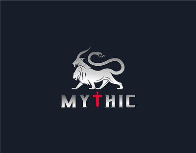 Mythic branding chimera design logo modern design modern logo mythic mythical creature mythical creature. beast vector