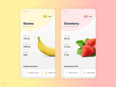 Fruit explorer design food mobile mobile ui ui