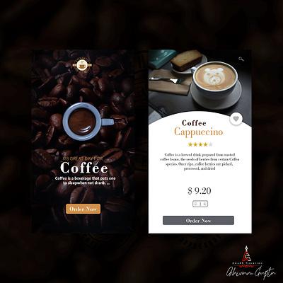 Coffee App app art branding design icon illustration ui ux vector web