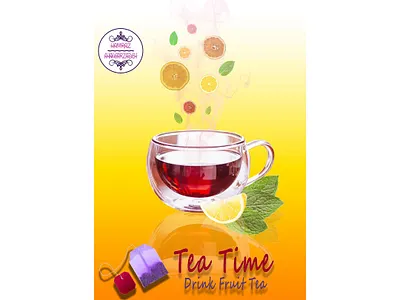 Tea Ad. adobe photoshop advertising advertisment banner coffe fruit graphics photoshop tea