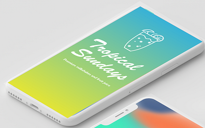 Tropical sundays app branding design icon logo ui website