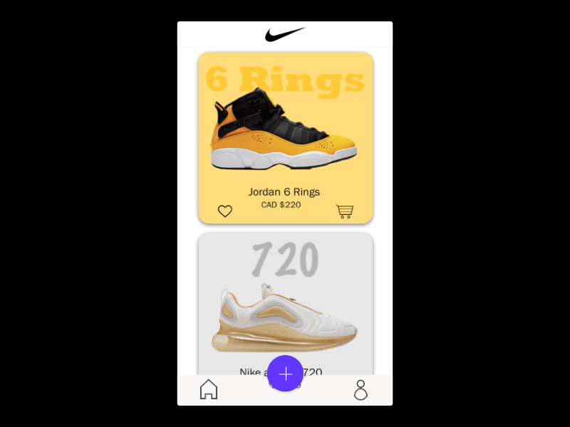 Nike shoes mobile App version application design developer figma illustration interface invision mobile app photoshop principle sketch