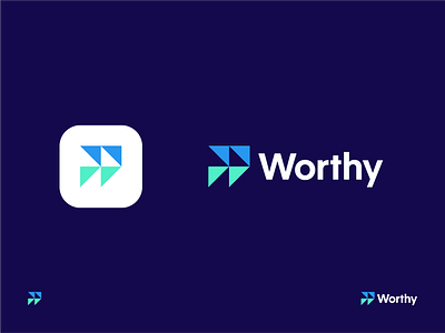 Worthy brand identity branding fast forward identity logo logo design w