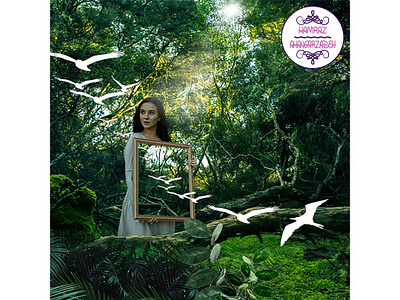 Freedom birds freedom girl girl illustration jungle photomontage photoshop