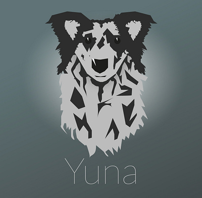 Yuna OZ Shepherd australian shepherd dog vector