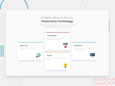 Four card feature section - HTML, CSS css css3 flexbox front end development html5 webdesign