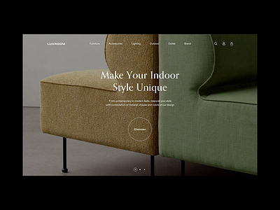 Luxroom | Animation animation architecture decoration design furniture georgia interface interior landing landing page motion photo shop store ui video web design website