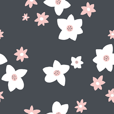 Modern Daisy Pattern Seamless daisies daisy floral pattern pattern design patterns seamless surface design surface pattern design textile design textiles wildflowers