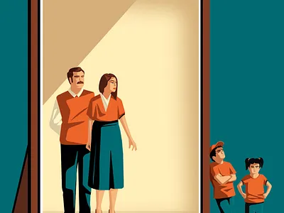 Parents' Influence character conceptual digital editorial family folioart illustration stephan schmitz