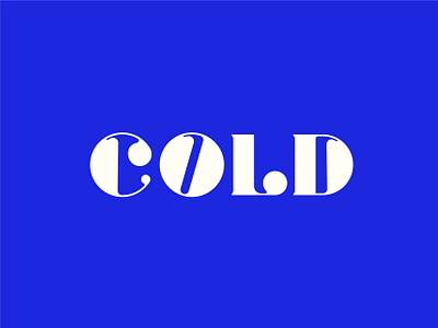 Cold design display font letterforms type typeface typogaphy