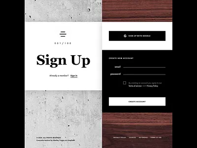 Daily UI 001 - Sign Up 100daychallenge daily ui daily ui 001 dailyui dailyui 001 sign in sign in ui sign up signin signup ui uidesign userinterface uxdesign
