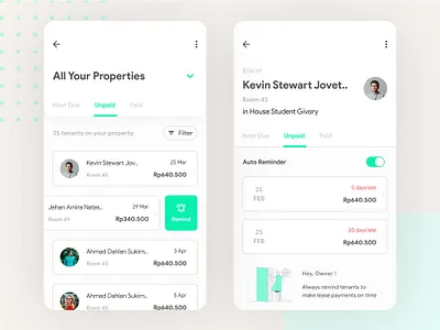 🧾Manage Tenant Bills - Apps Concept app bills boarding house design design app flat illustration marketplace real estate tenants ui ui ux ui ux design ui design ui ux ui ux design uidesign ux ux design