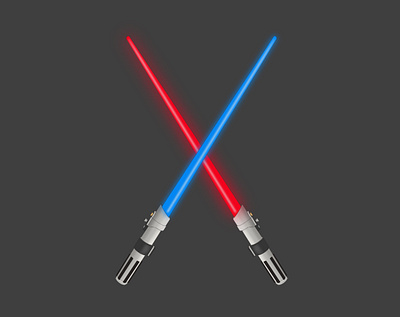 Lightsabers in Procreate design digital art digital illustration illustration ipad ipad pro ipad pro art ipadprocreate procreate starwars