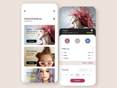 Beauty Saloons UX/UI app design app ui app ui ux app ux application design mobile design mobile ui mobile ui ux