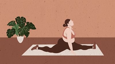 Yoga Pose design flat illustration vector yoga pose