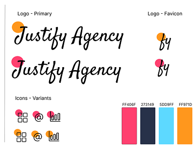 Justify Agency - First Round brand branding design flat fresh logo logo design typography ux