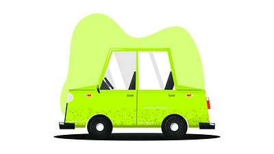 Cartoon Car cartoon car illustration minimal vector vehicle