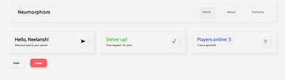 CSS Neumorphism 1 css neumorphic neumorphism ui web