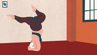 Yoga Pose design flat illustration stayathome vector yoga pose