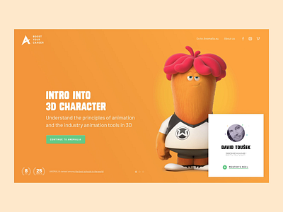 Anomalia Microsite 3d after effects animation anomalia cartoon courses design education fullscreen games homepage landing page learning school ui uiux vfx webdesign websites